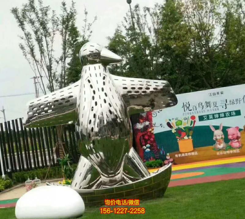 不銹鋼鏡面動(dòng)物園游樂場(chǎng)大型仿真動(dòng)物抽象個(gè)性天鵝雕塑 不銹鋼鏡面動(dòng)物園游樂場(chǎng)大型仿真動(dòng)物抽象個(gè)性天鵝雕塑